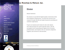 Tablet Screenshot of fourseasonsroofingga.com